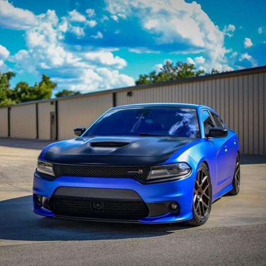 Satin-Chrom Seiden-Ultramarin Vinylfolie