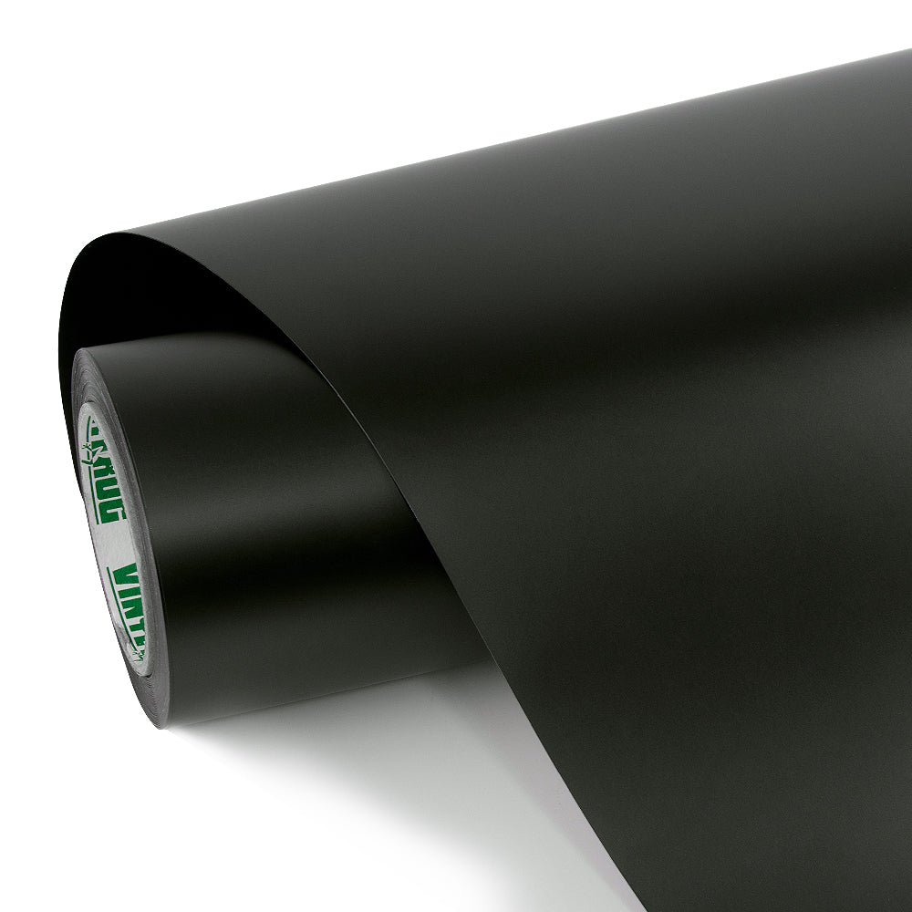 Matt Schwarz Oliven Vinylfolie