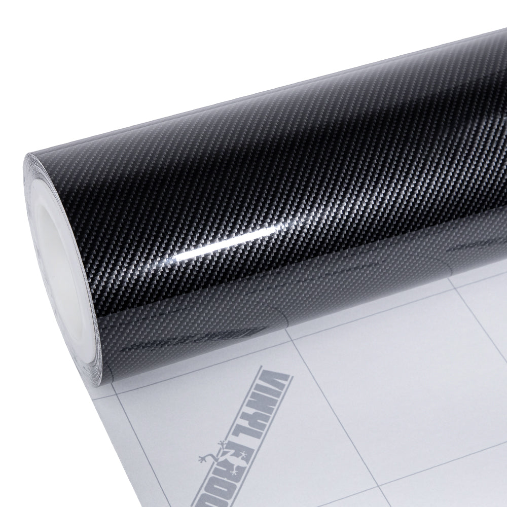 Silber Schwarz Carbonfaser Vinylfolie