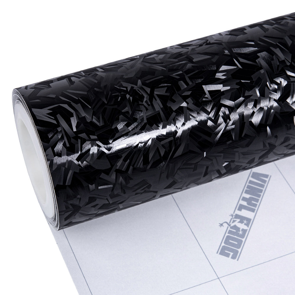 Shadow Forged Schwarze Carbonfaser Vinylfolie