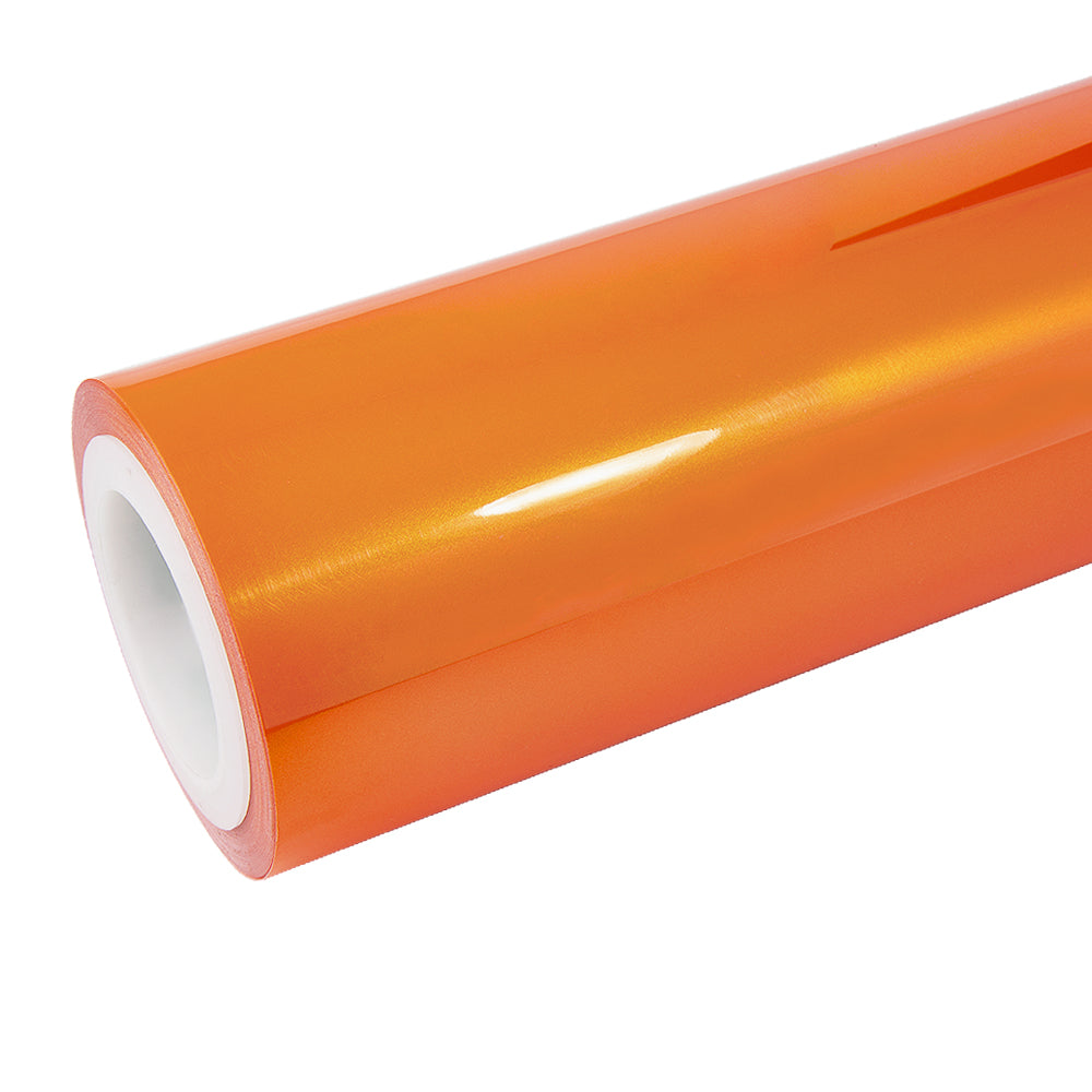 Candy-Metallic Neon-Orangefarbene Vinylfolie