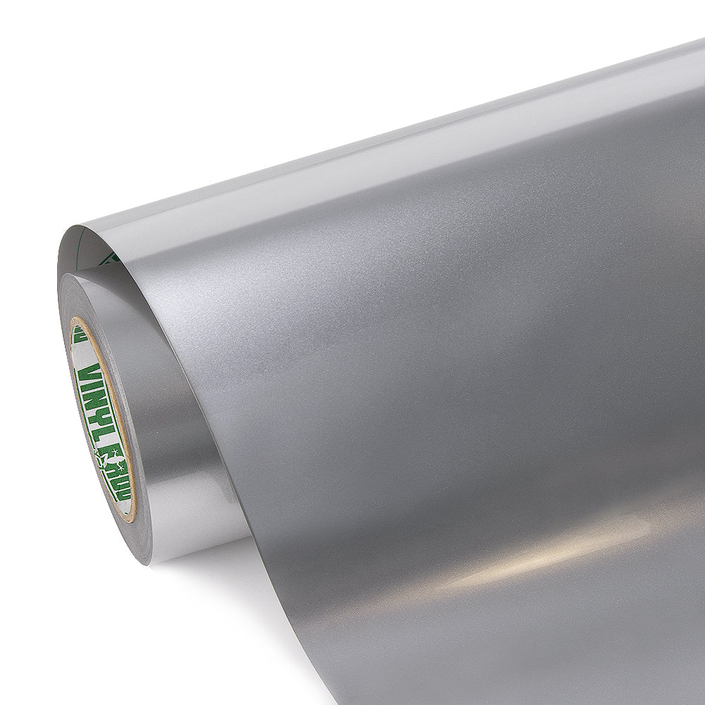 Glänzende Metallisch Metallsilber Autofolie