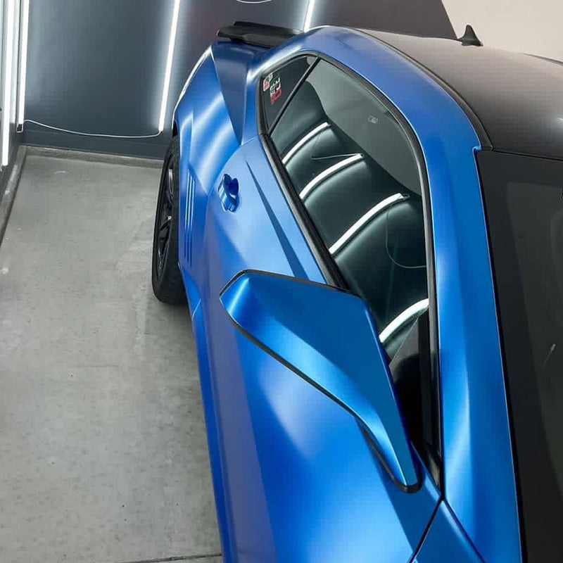 Matte metallische Perlmutt-Schwarz Autofolie