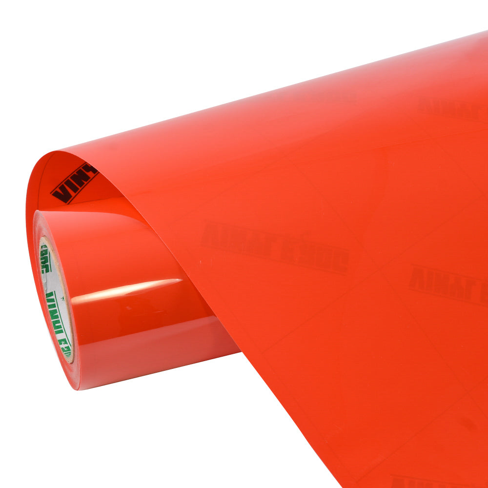 Hochglanz Rot Orange Vinylfolie