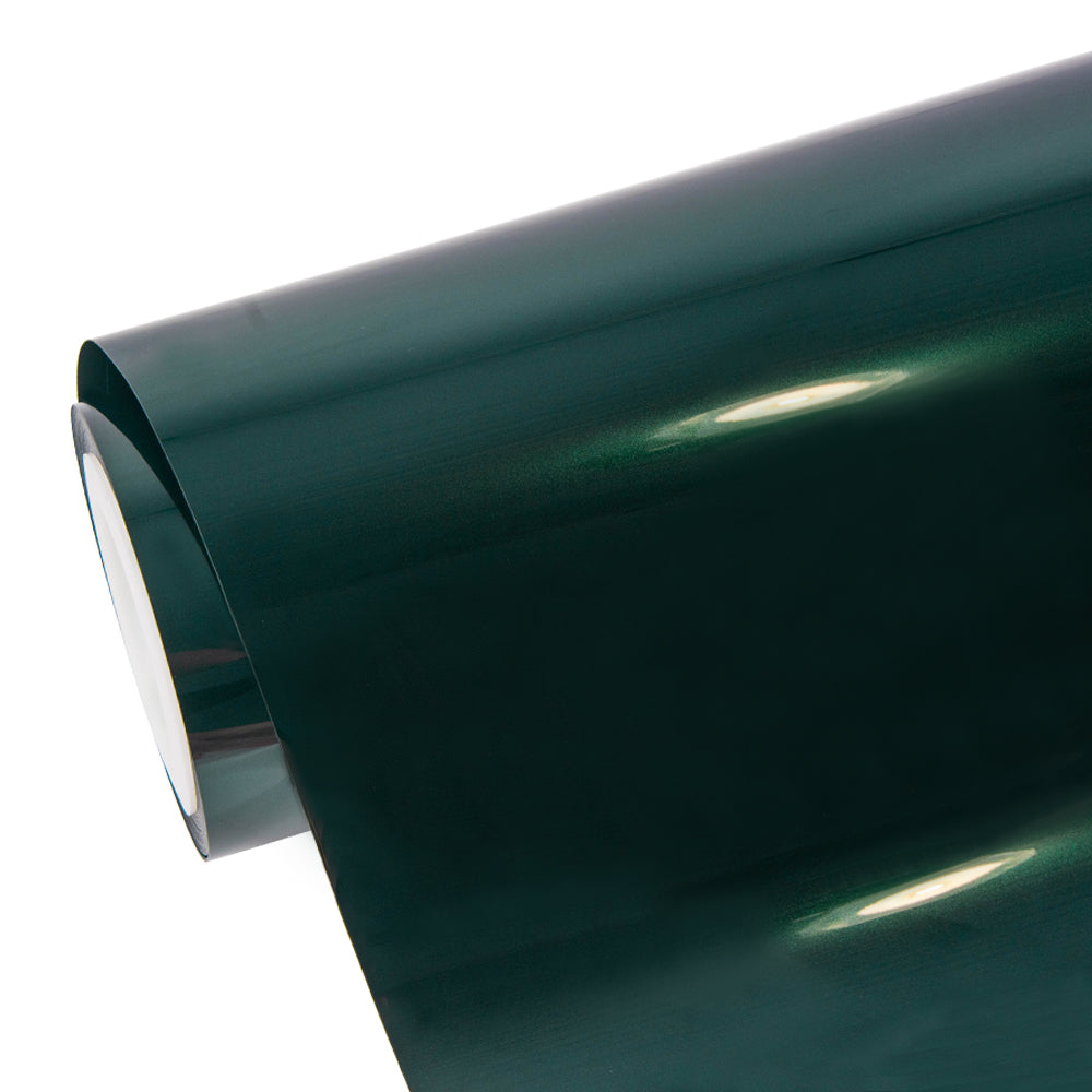 Glänzende metallische Tiefdschungelgrün Autofolie