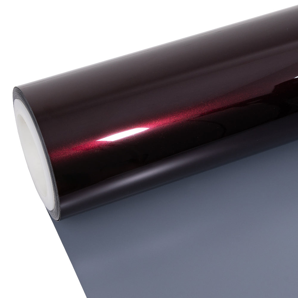 Glänzende Metallic-Schwarz-Rose-Farbige Lackschutzfolie