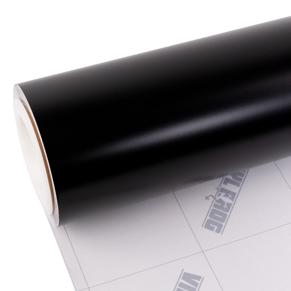 Matte Seiden Schwarz Vinylfolie