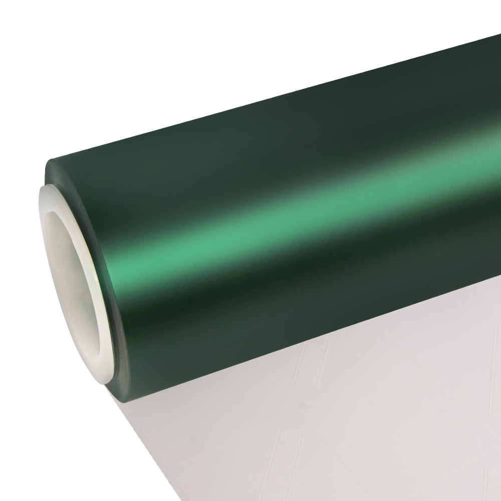 Satin-Chrom Seiden-Grün Vinylfolie