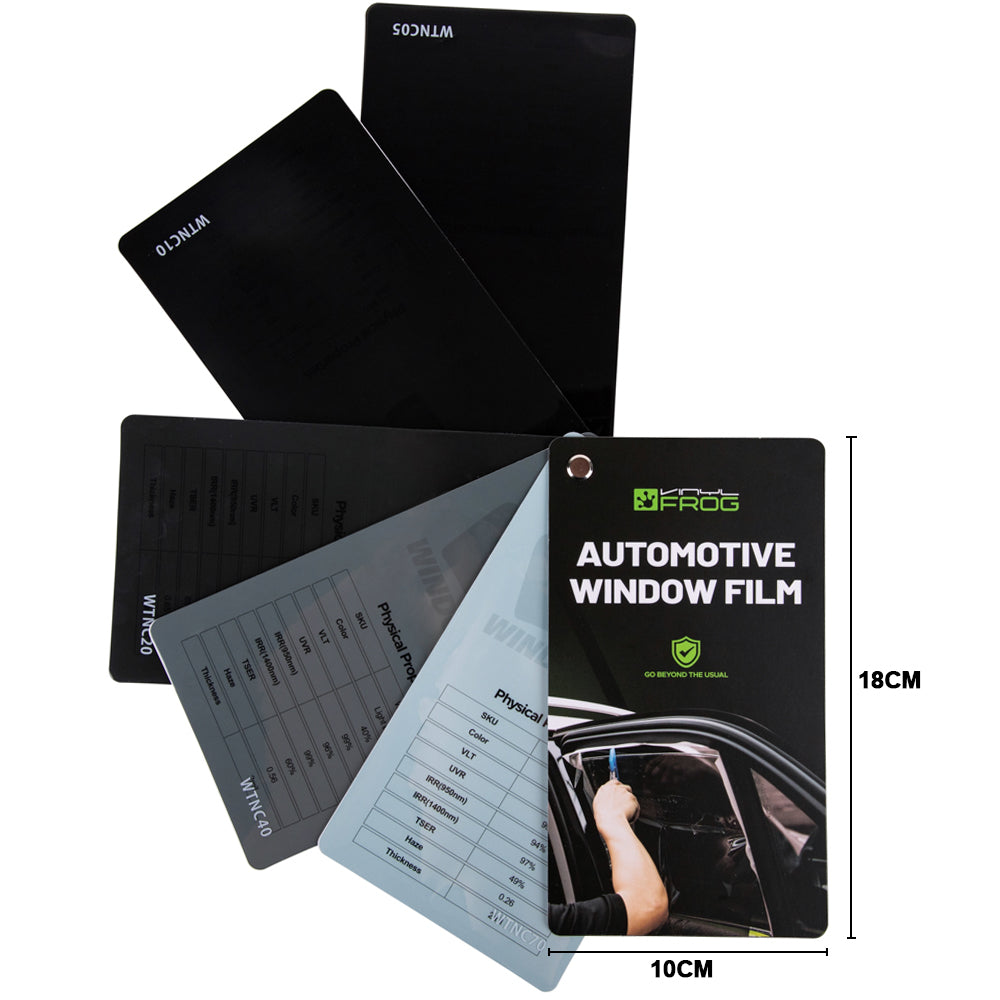 Automotive Fensterfolien-Farbmusterbuch mit 5 Farben