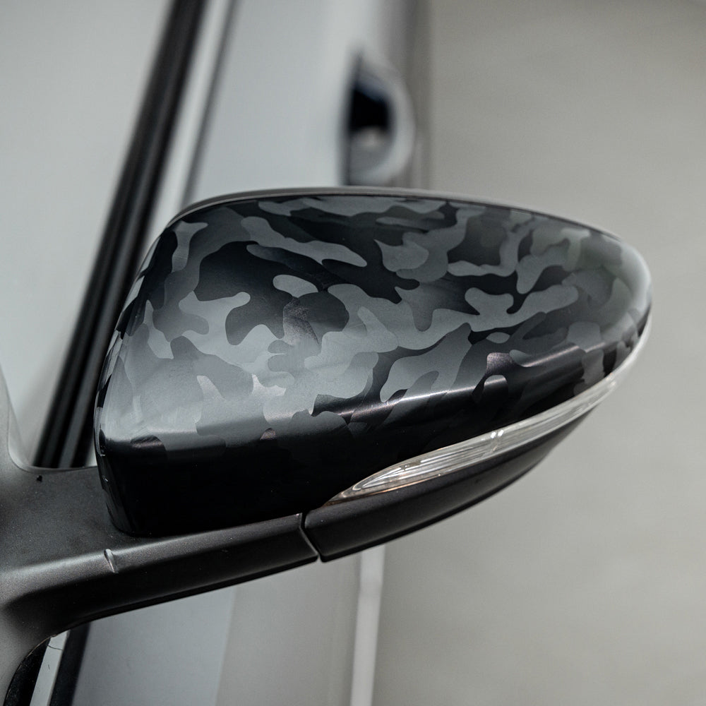 Camouflage Schwarze Carbonfaser Folierung