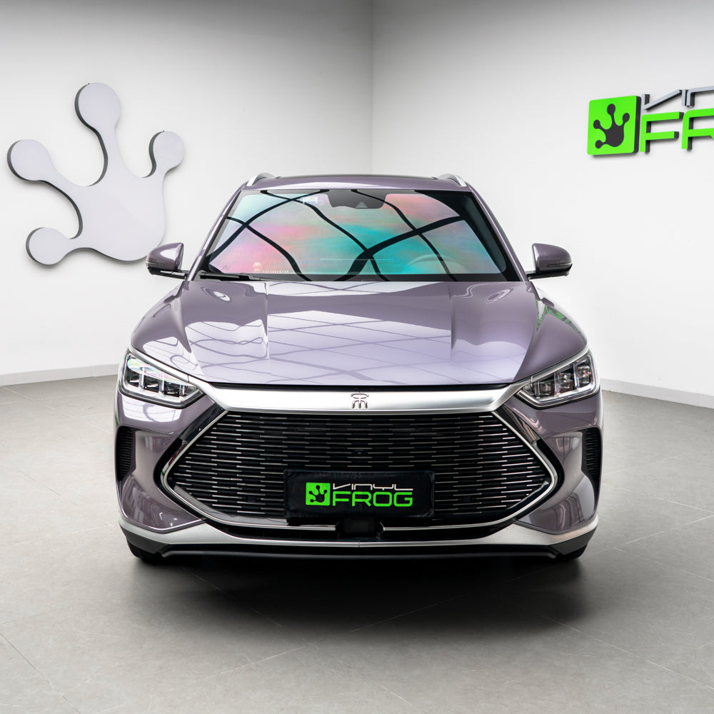 Glänzende metallische Altlavendel-Autofolie