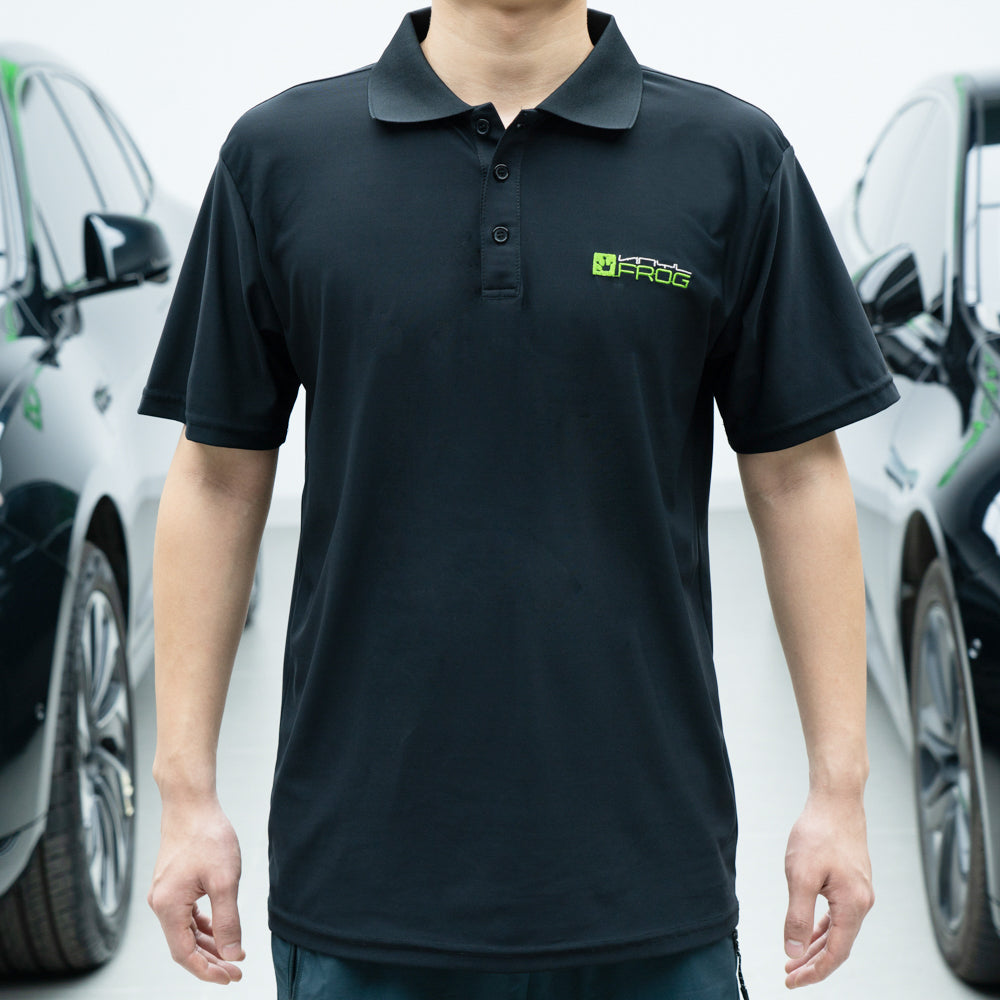 VinylFrog Polo-Shirt mit kurzen Ärmeln