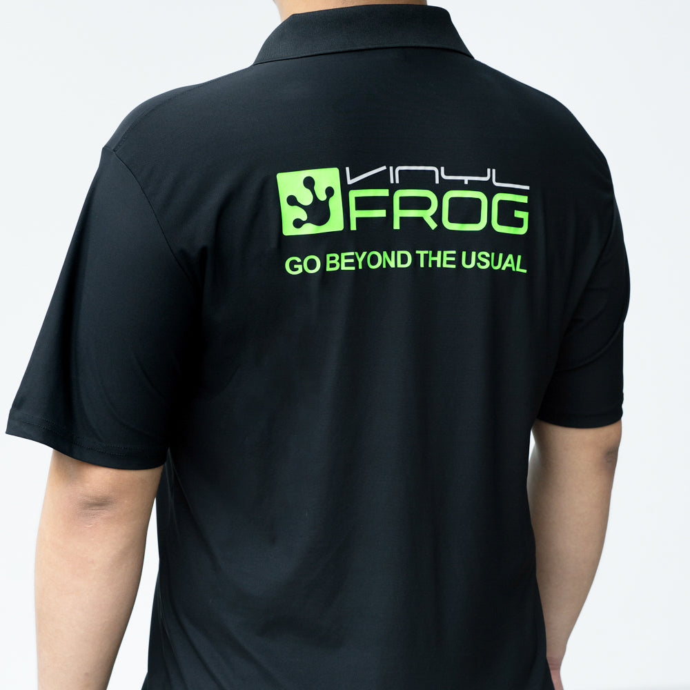 VinylFrog Polo-Shirt mit kurzen Ärmeln