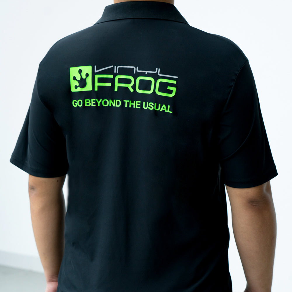 VinylFrog Polo-Shirt mit kurzen Ärmeln