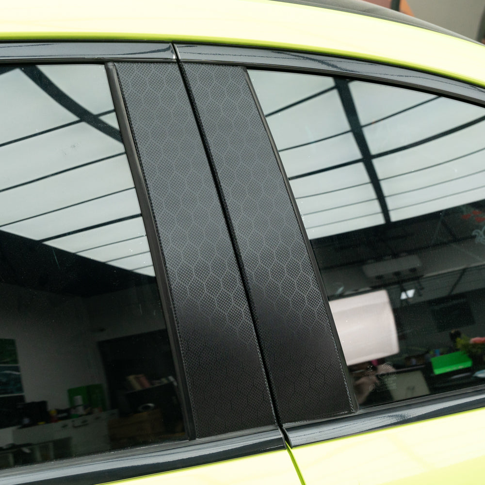 Hexa Schwarze Carbonfaser-Vinylfolie