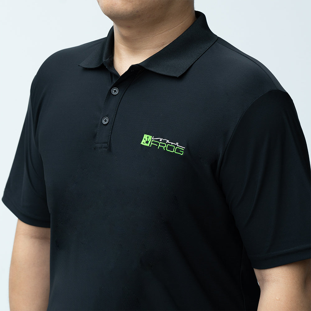 VinylFrog Polo-Shirt mit kurzen Ärmeln