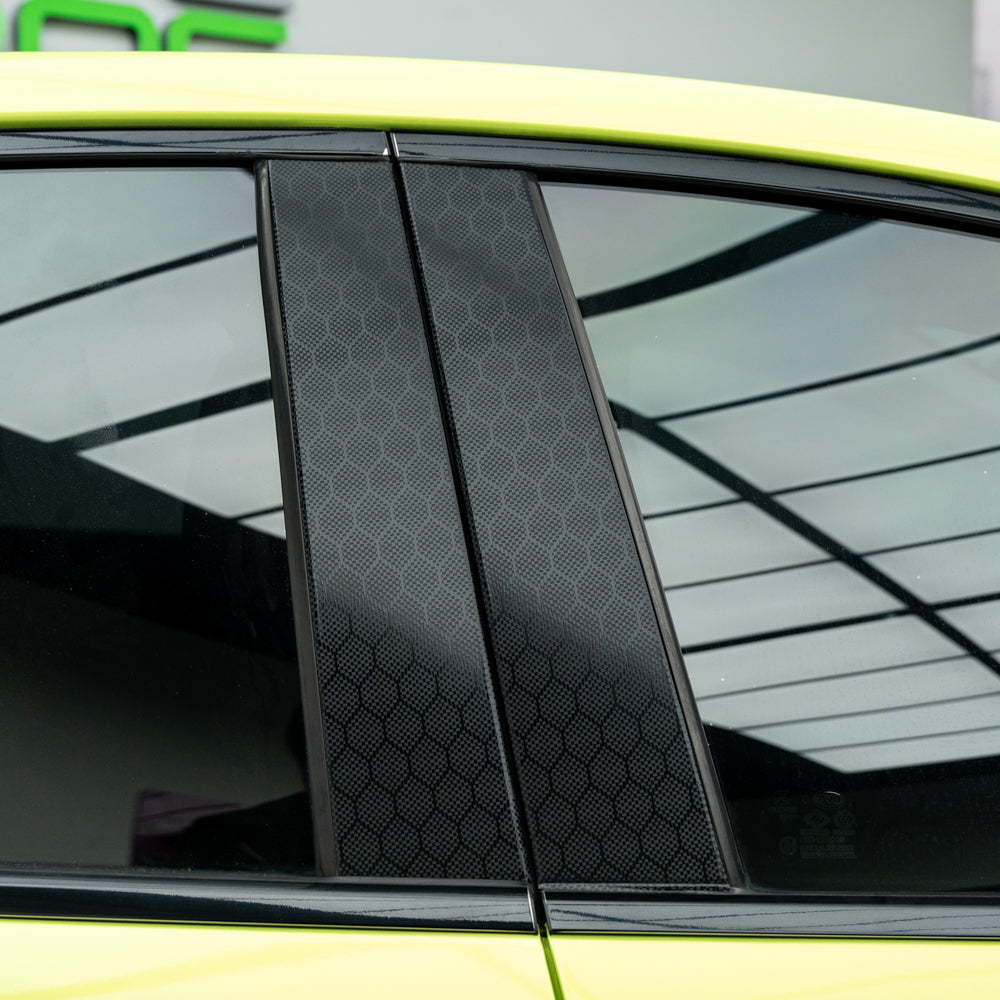 Hexa Schwarze Carbonfaser-Vinylfolie