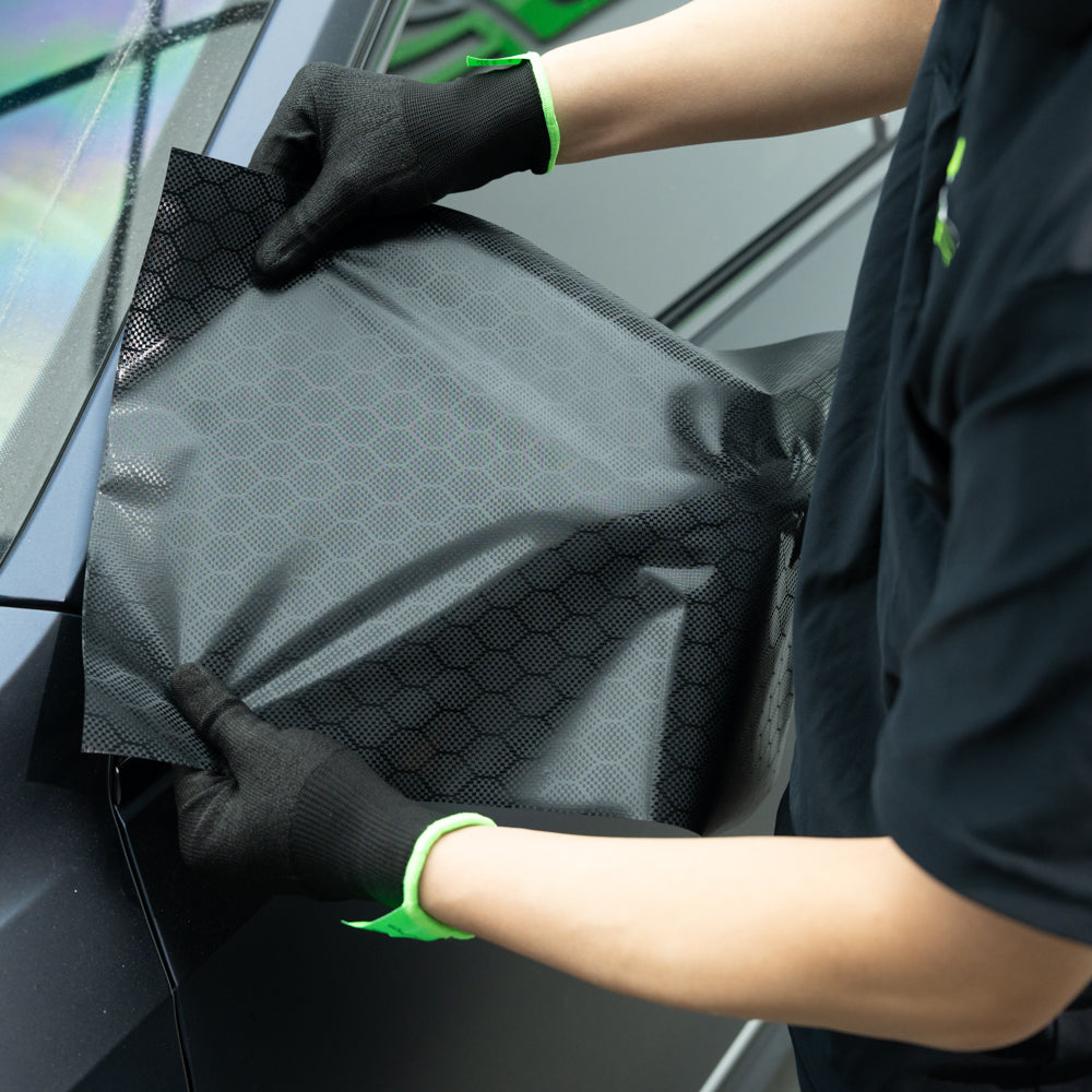 Hexa Schwarze Carbonfaser-Vinylfolie