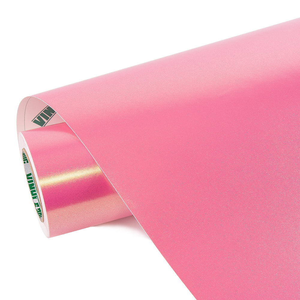 Glitzer Metallic Diamant Gold Rosa Vinylfolie
