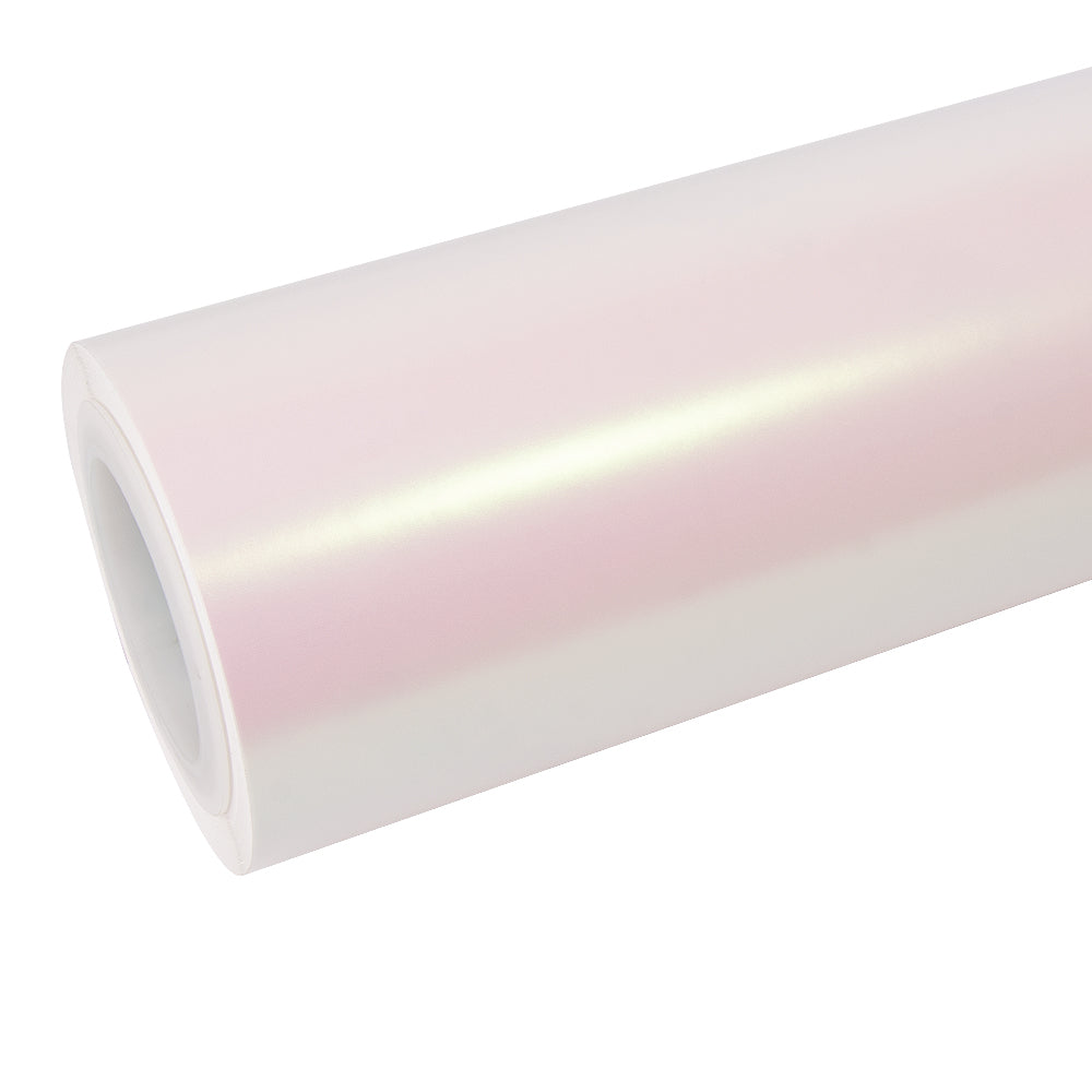 Glitzer Metallic Matt aurora weiß Vinylfolie