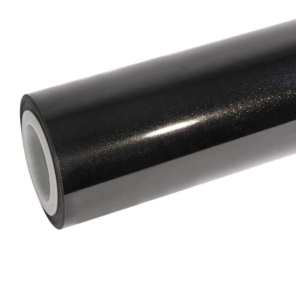 Glitzer Metallic Glitzerschwarz Vinylfolie