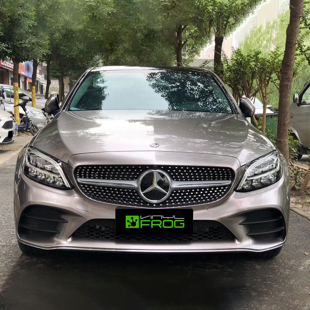 Glänzende Metallisch Braun-Grau Autofolie