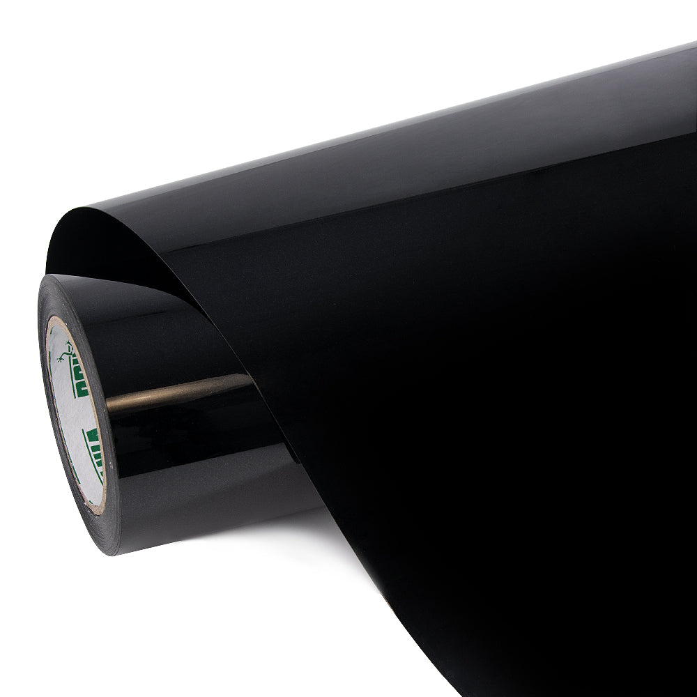 Glänzende metallische Metall-Schwarze Autofolie