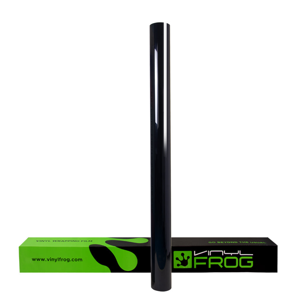 Glossy Metallic Glitzer Schwarz Blau Auto-Folie