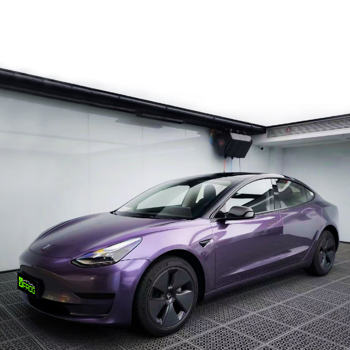 Glossy Metallic Violet Grau Auto-Folie