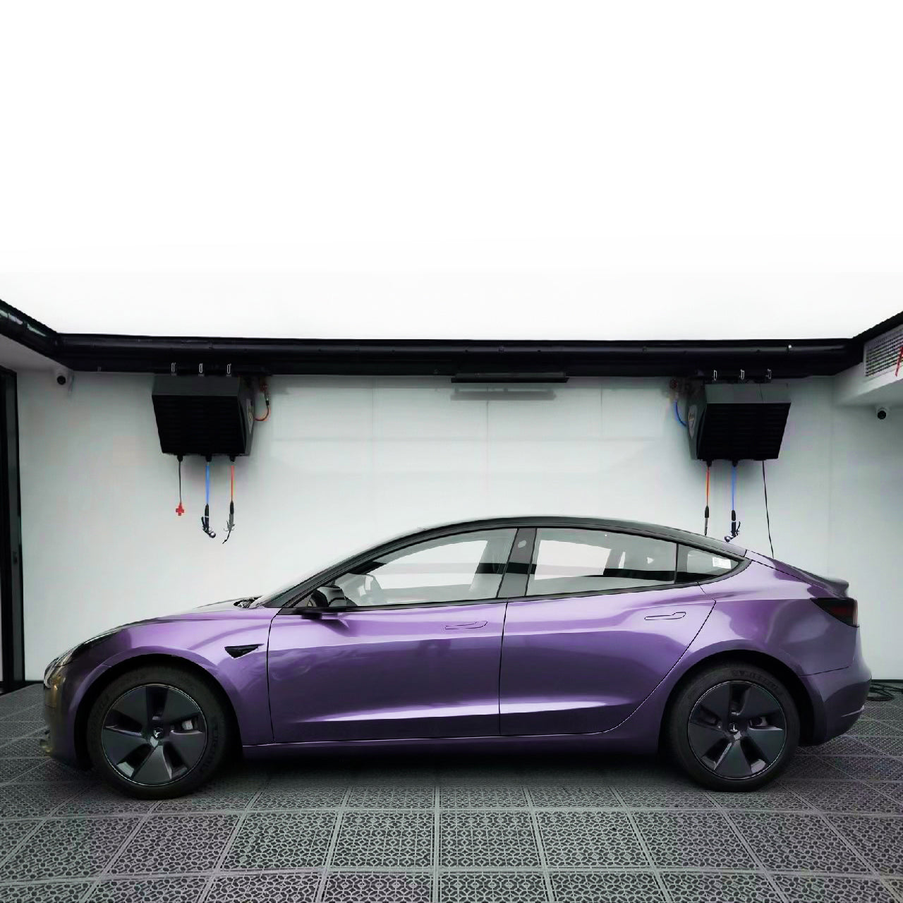 Glossy Metallic Violet Grau Auto-Folie