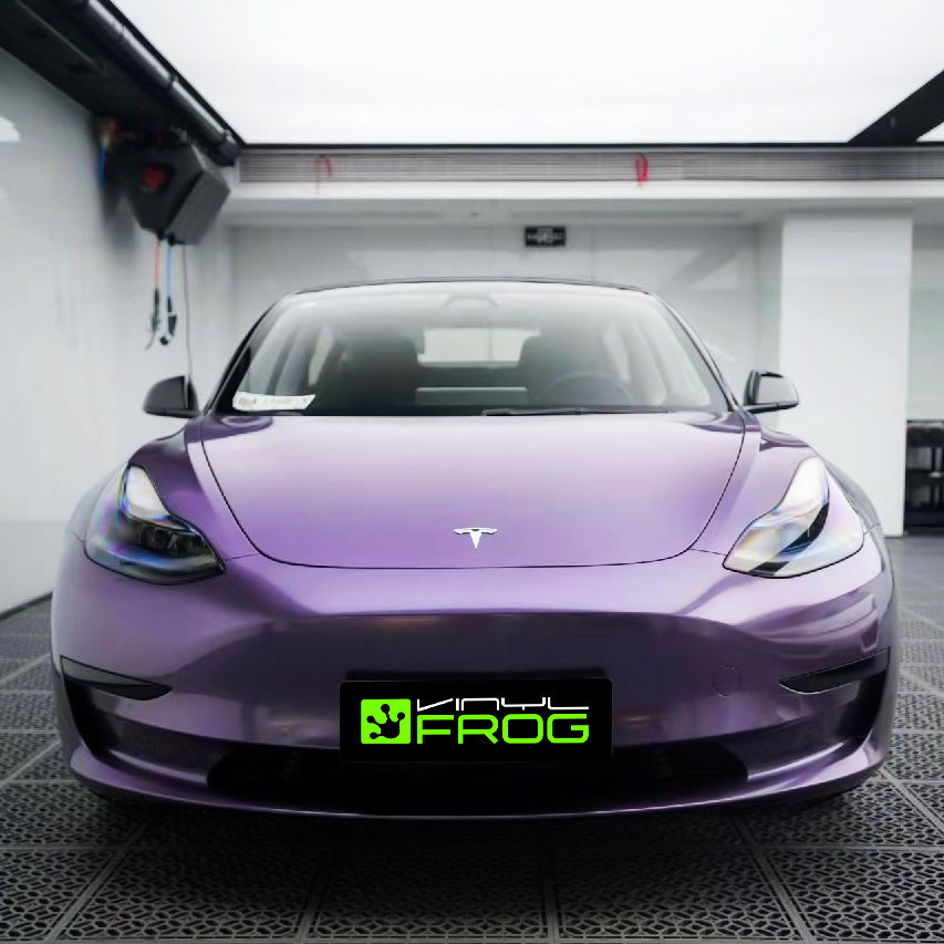 Glossy Metallic Violet Grau Auto-Folie