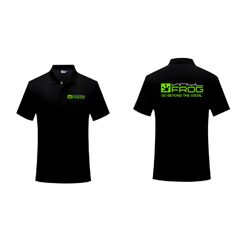 VinylFrog Polo-Shirt mit kurzen Ärmeln