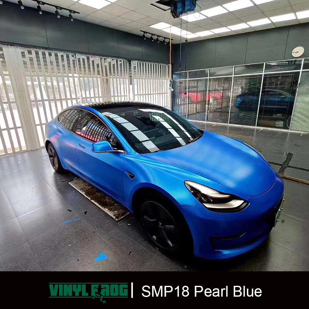 Matte Metallic Pearl Blue.