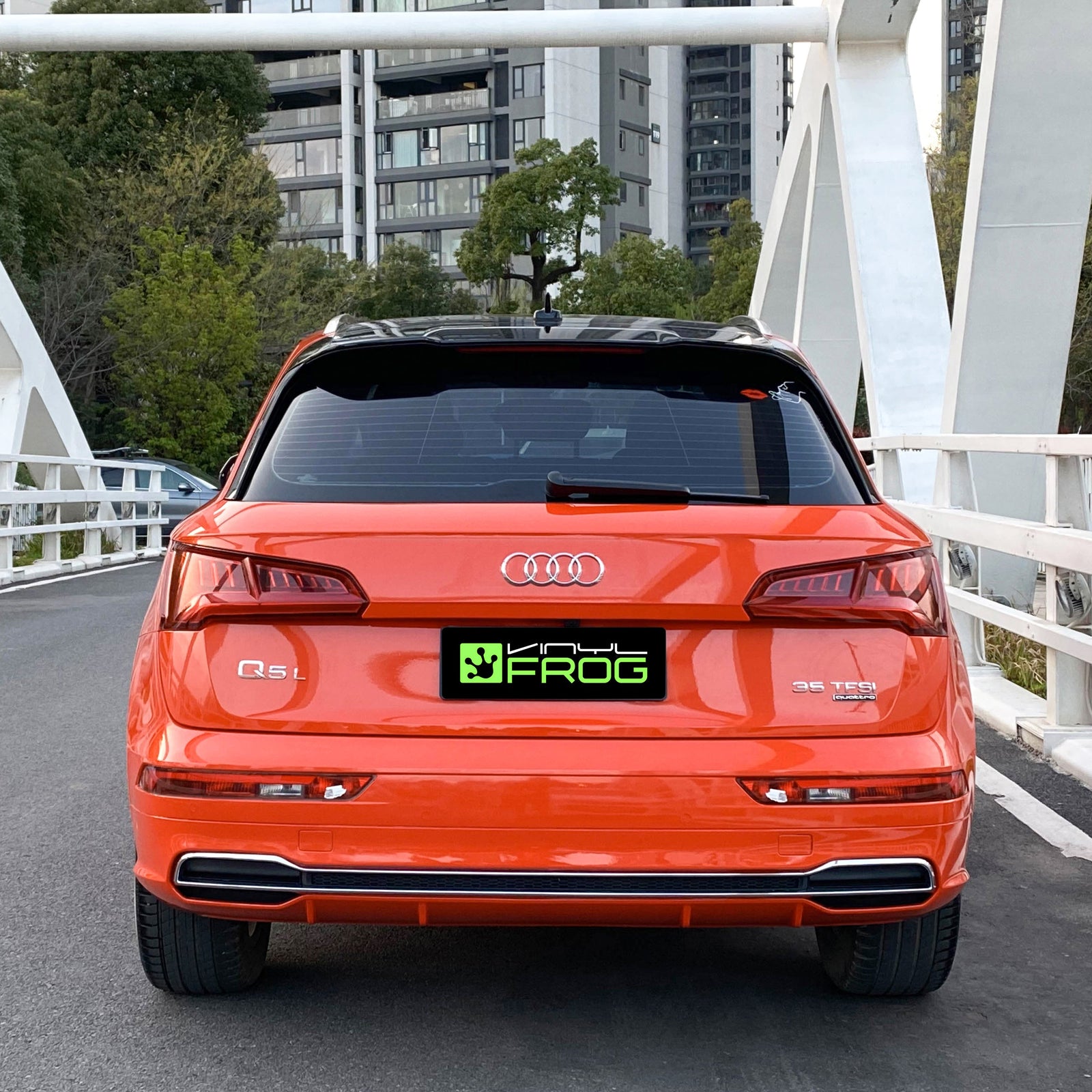 Hochglanz Rot Orange Vinylfolie