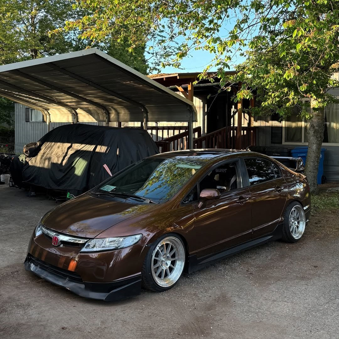 Glänzende metallische Mokka-Braun Autofolie