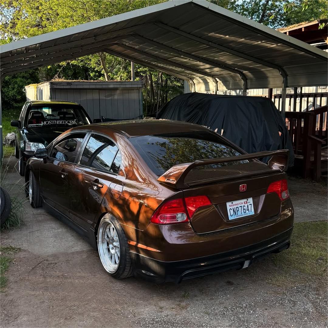 Glänzende metallische Mokka-Braun Autofolie