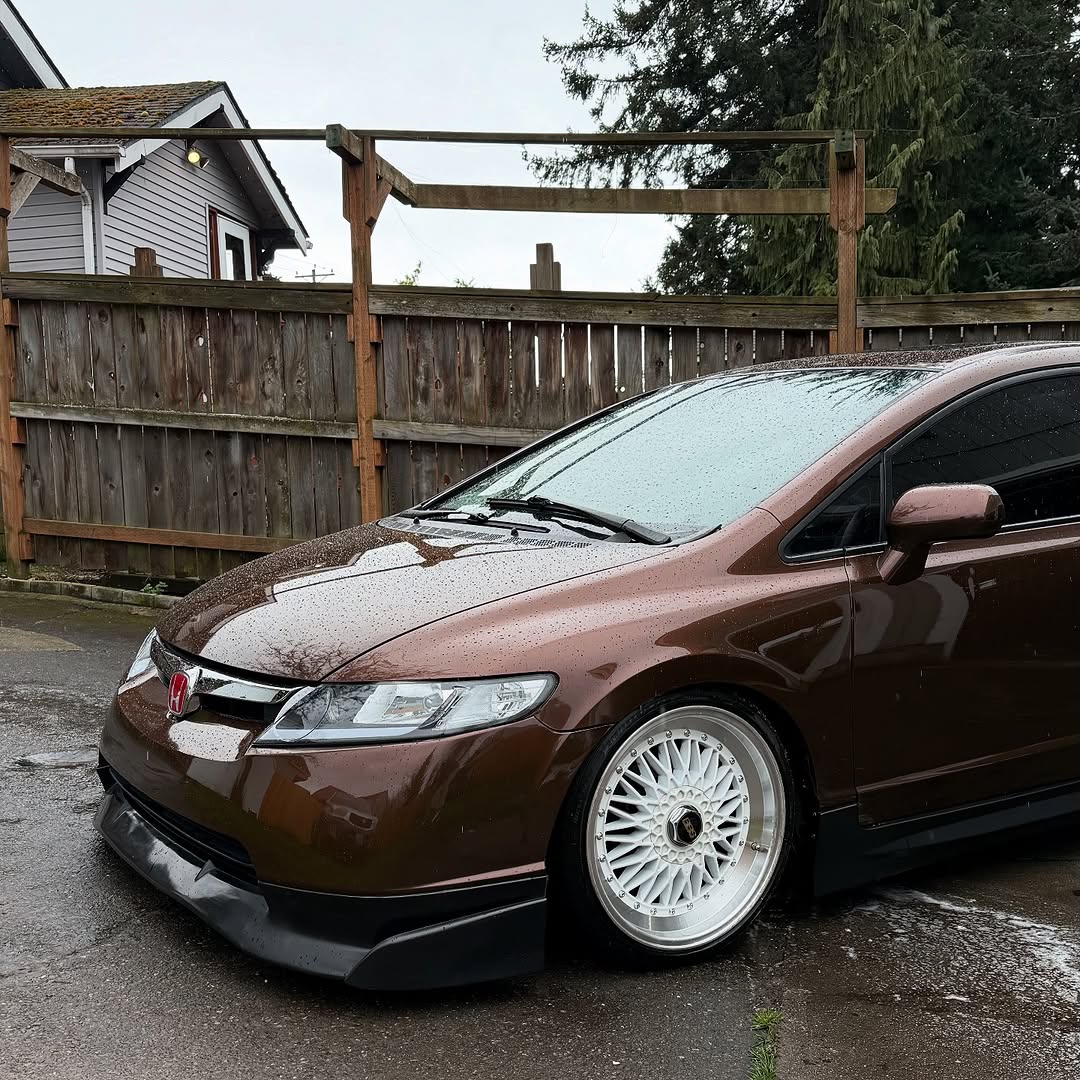 Glänzende metallische Mokka-Braun Autofolie