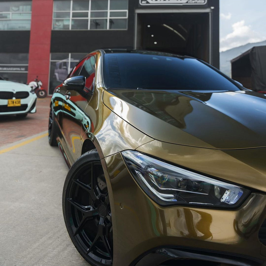 Glänzende Metallische Mitternachtsgold Auto-Folie