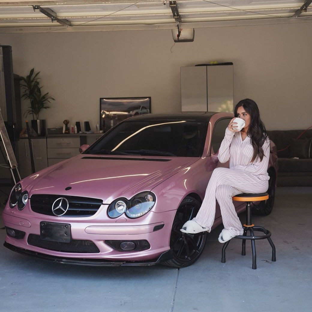 Glänzende metallische Passion Pink Autofolie