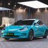 Hochglänzende Miami Blau autofolie