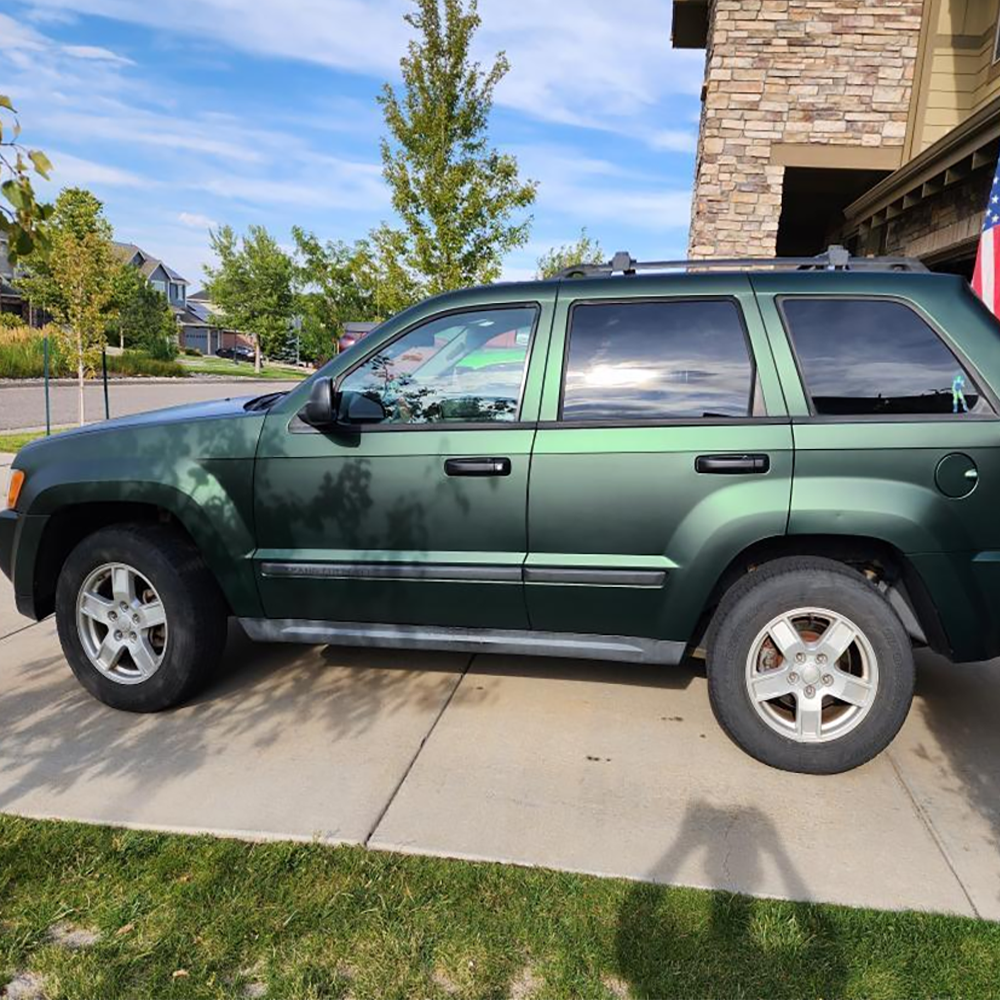 Matt metallisch Jägergrün Autofolie