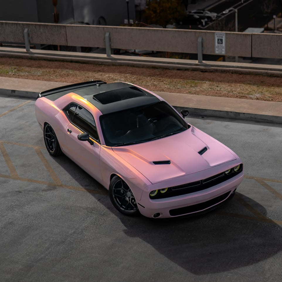 Candy-metallische pink-weiße Autofolie